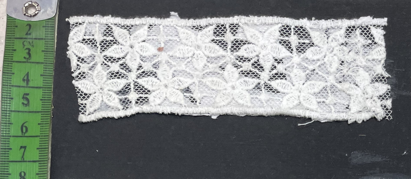 White Cotton Dyeable Net Lace (Sku: N-9)
