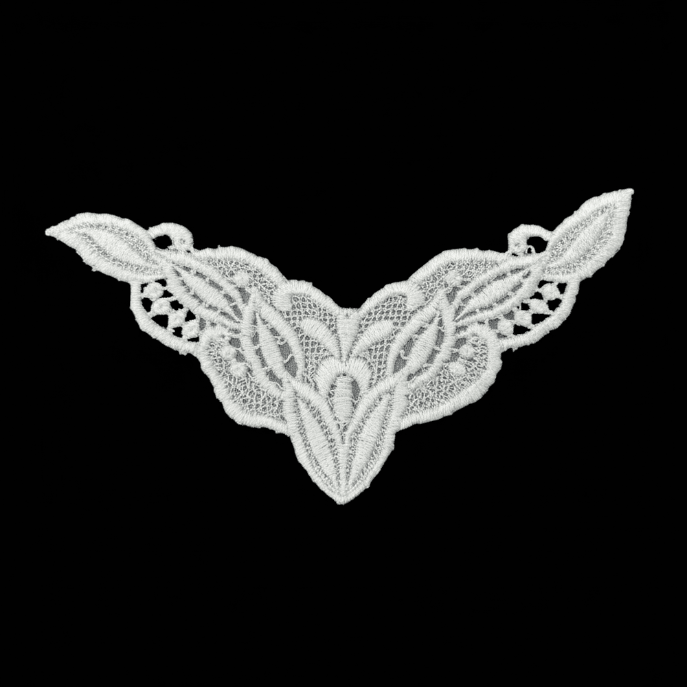 White Dyeable Polyester Neck Patch ( Width : 7 Inch & 4 Inch )