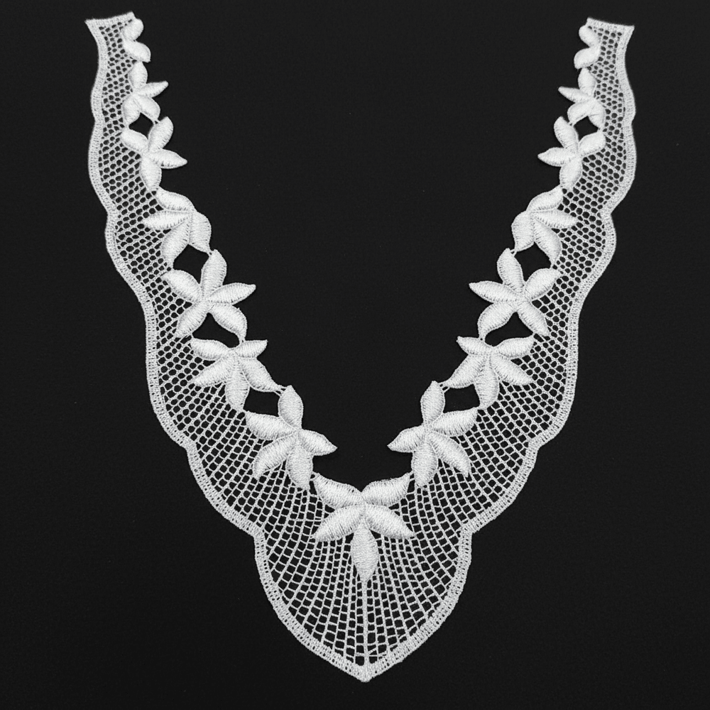 White Dyeable Polyester Neck Patch ( Width : 8 Inch & Lenght : 11 Inch )