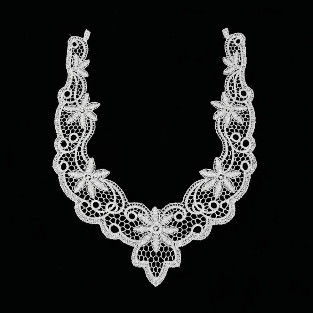 White Dyeable Polyester Neck Patch ( Width : 7.5 Inch & Lenght : 10 Inch )