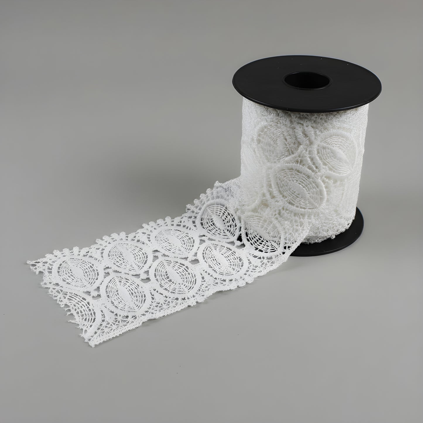 White Polyester Lace (Width : 3 Inch & P-232)
