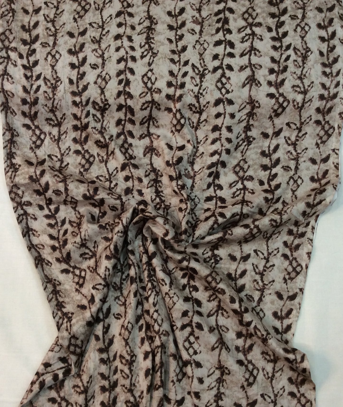 Brown Rayon Print