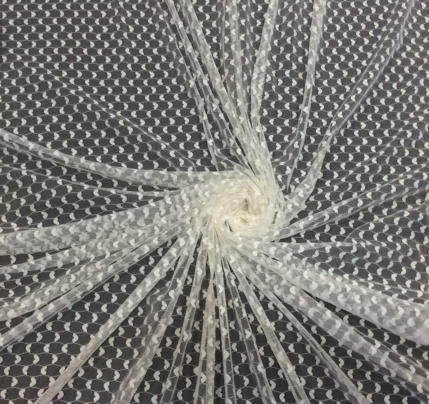 White Nylon Net Dyed & Dyeable (Sku: S-137)