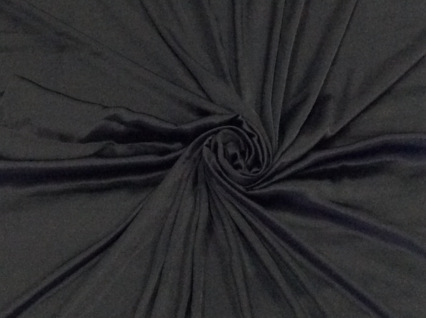 Black Satin Dyed Polyester (Sku: S-237)