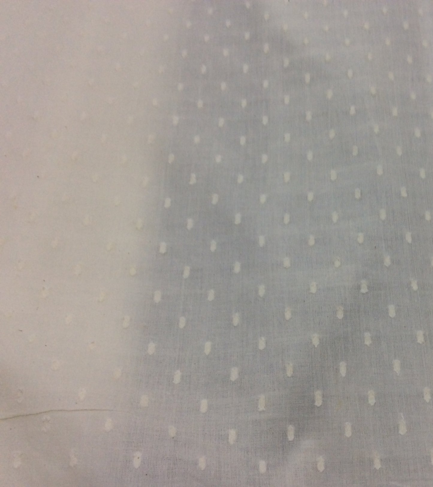 Greige Natural Swiss Dot Cotton Dyeable