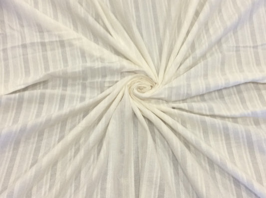 White Cotton Leno Self Dyeable (Sku: S-35)