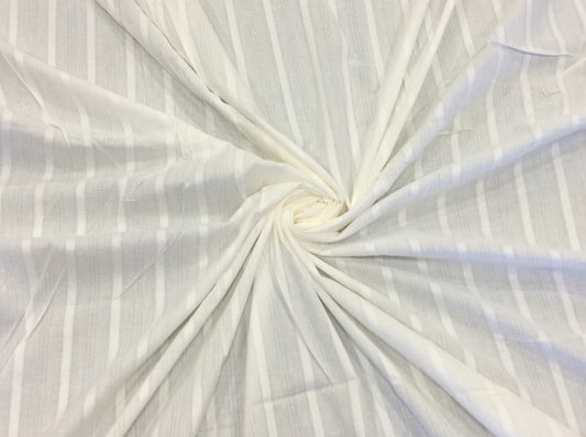 White Cotton Leno Self Dyeable (Sku: S-41)