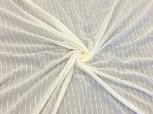 White Cotton Leno Self Dyeable (Sku: S-43)