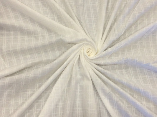 White Cotton Leno Self Dyeable (Sku: S-53)