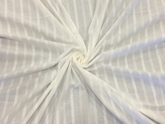 White Cotton Leno Self Dyeable (Sku: S-66)