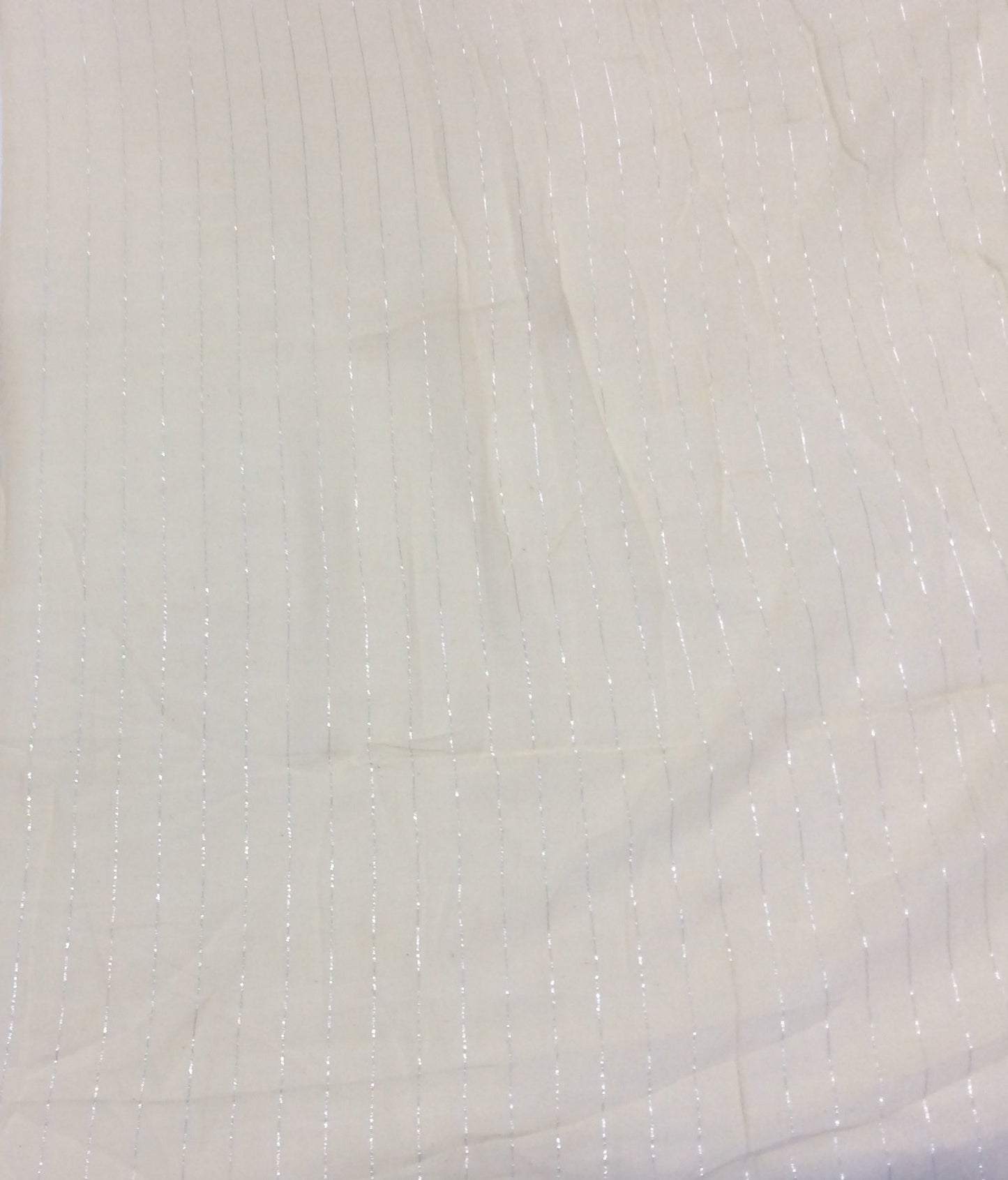 White Cotton Lurex Dyeable (Sku: S-71)