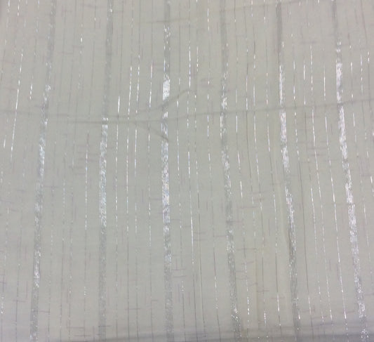 White Cotton Lurex Dyeable (Sku: S-73)