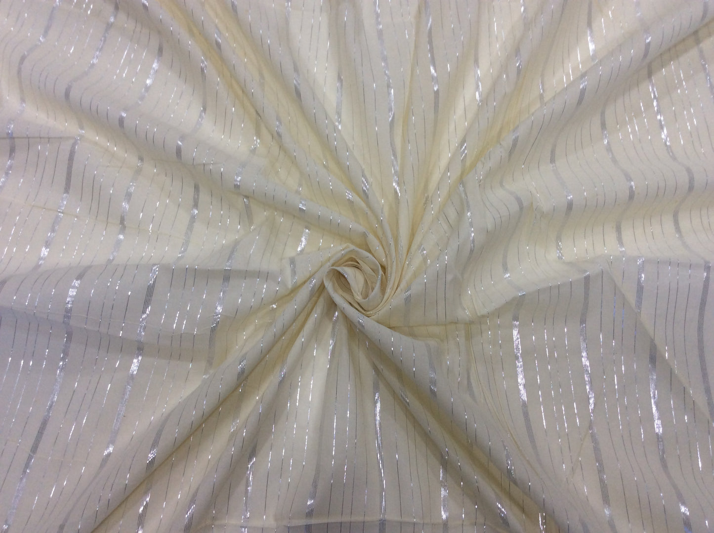White Cotton Lurex Dyeable (Sku: S-74)