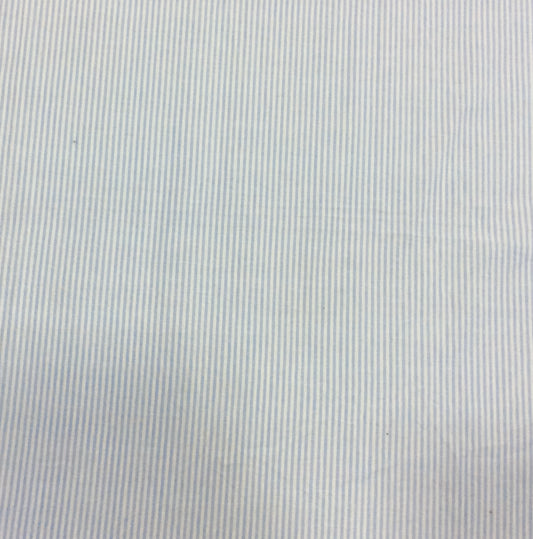 Blue & White Yarn Dyed Pinstripe For Shirting