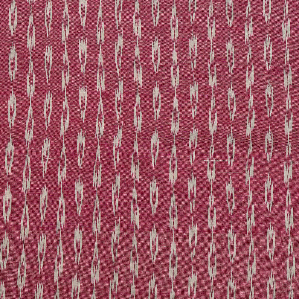 Pink & Off White Cotton Handloom Ikat (SKU: I-807)