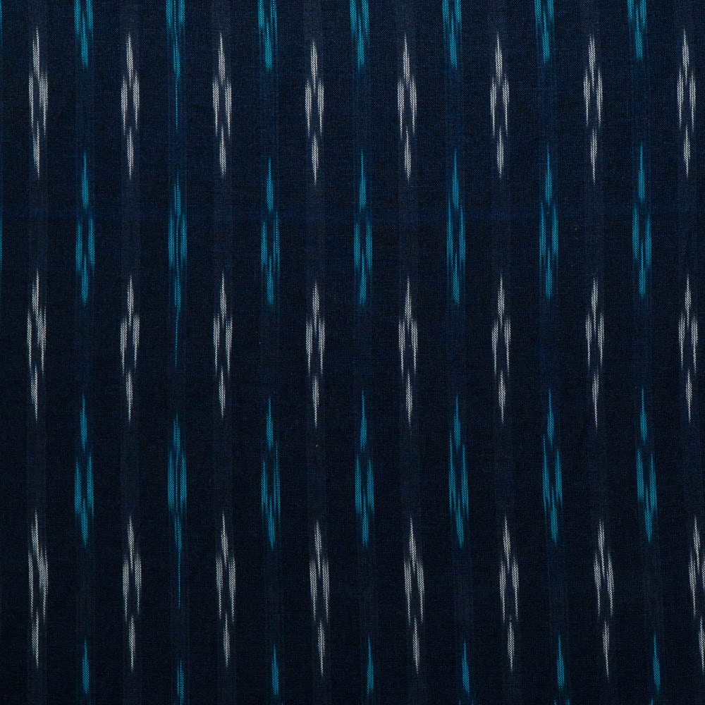 Blue Cotton Handloom Ikat (SKU: I-816)