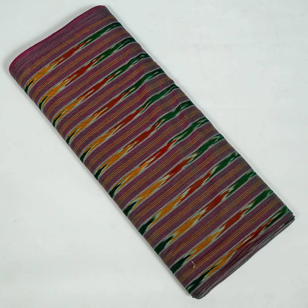 Multicolor Stripe Design Cotton Handloom Ikat (SKU: I-829)
