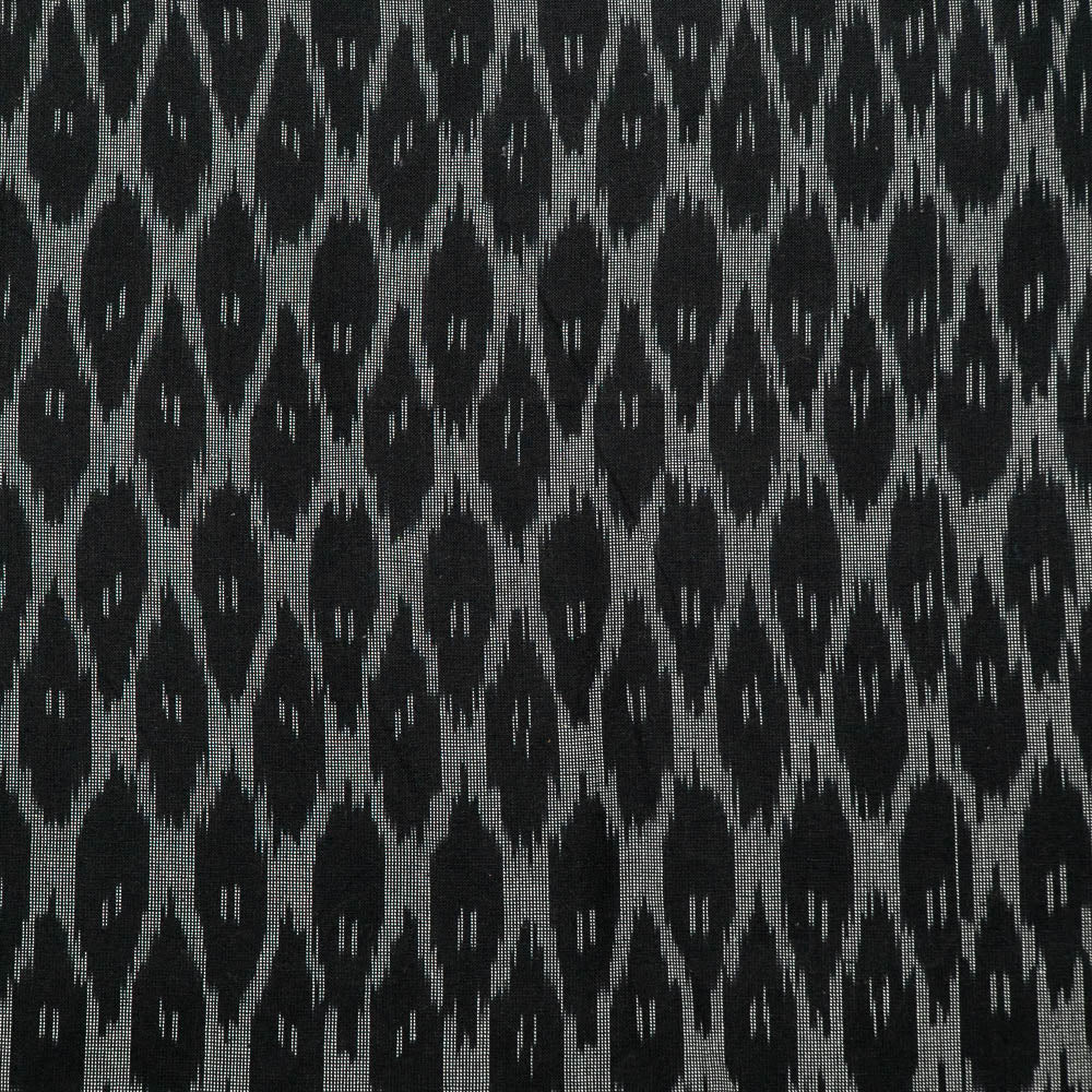 Grey & Black Cotton Handloom Ikat (SKU: I-841)