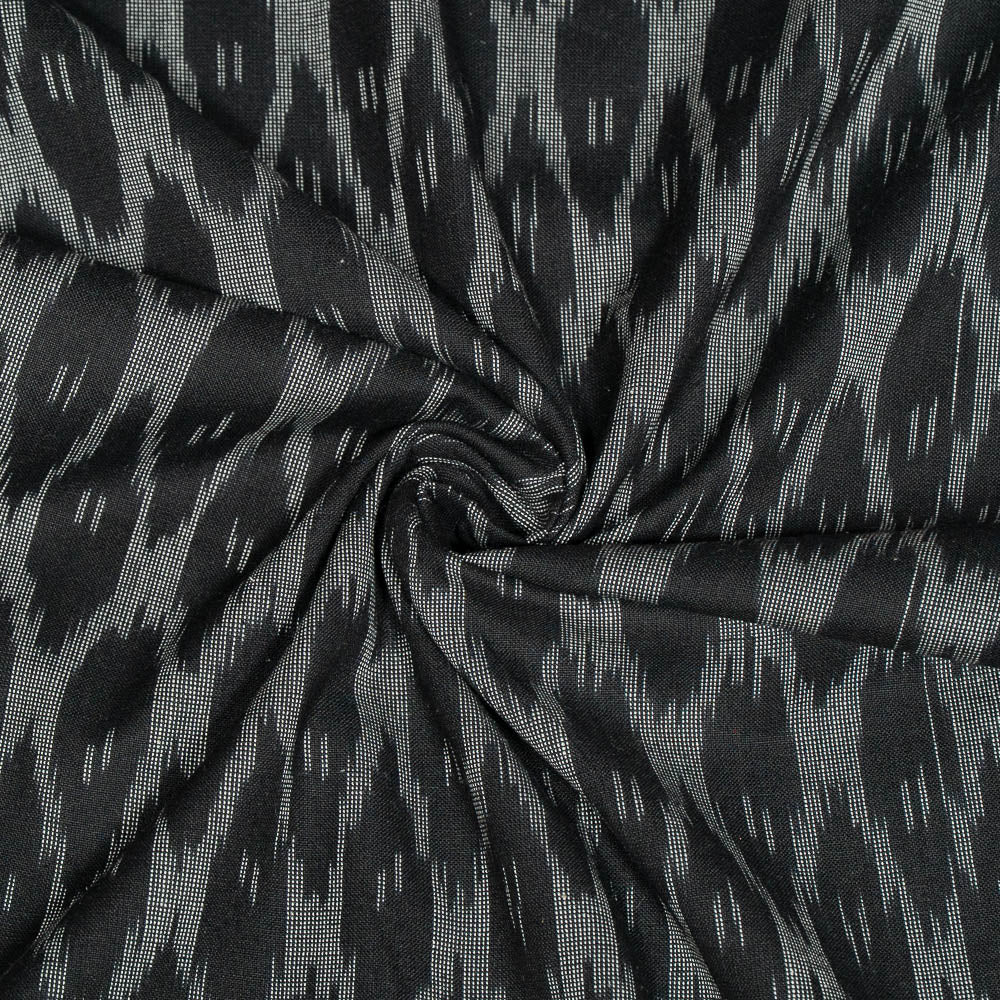 Grey & Black Cotton Handloom Ikat (SKU: I-841)