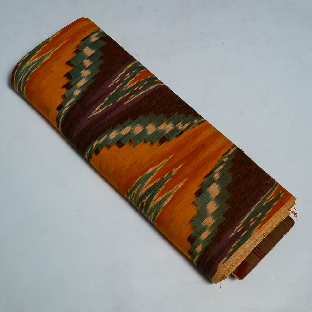 Multicolor Big Pattern Thick Cotton Handloom Ikat (SKU: IKK-581)