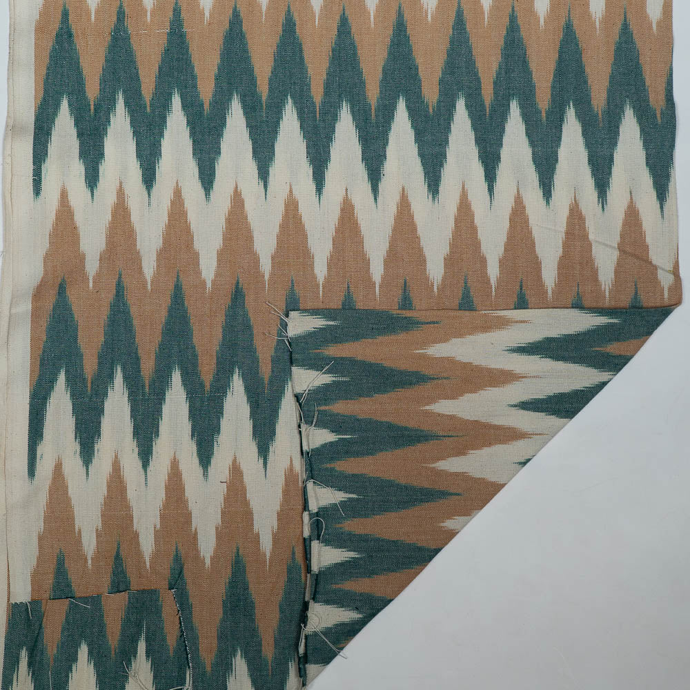 Multicolor Chevron Design Thick Cotton Handloom Ikat (SKU: IKK-607)