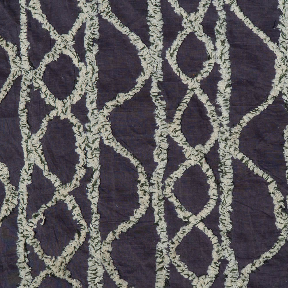 Grey color Cotton Tuftting Jacquard (SKU: J-545)