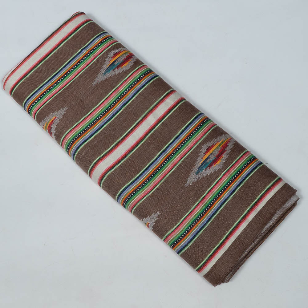 Brown color Lightweight Cotton Jacquard (SKU: J-550)