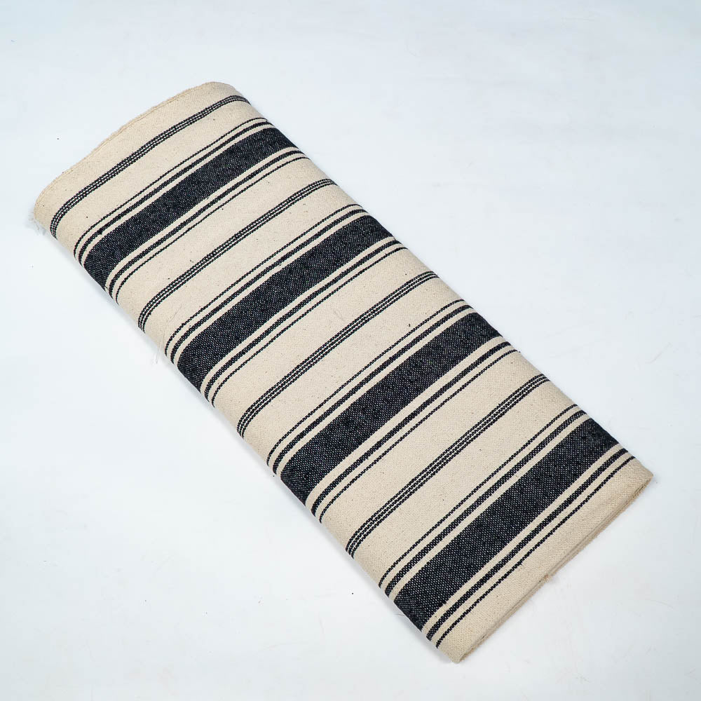 Black & Off White Cotton Blend Jacquard (SKU: J-552)