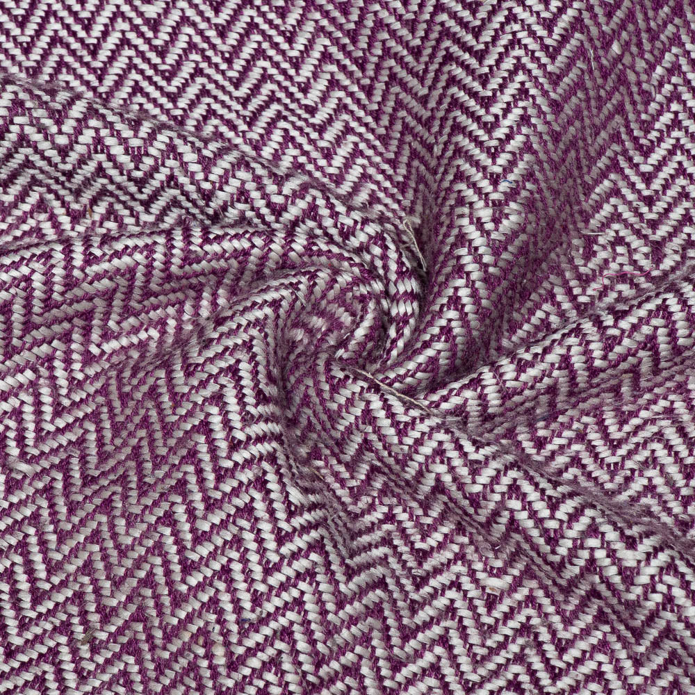 Puple color Chevron Design Cotton Acrylic Jacquard (SKU: JD-98)