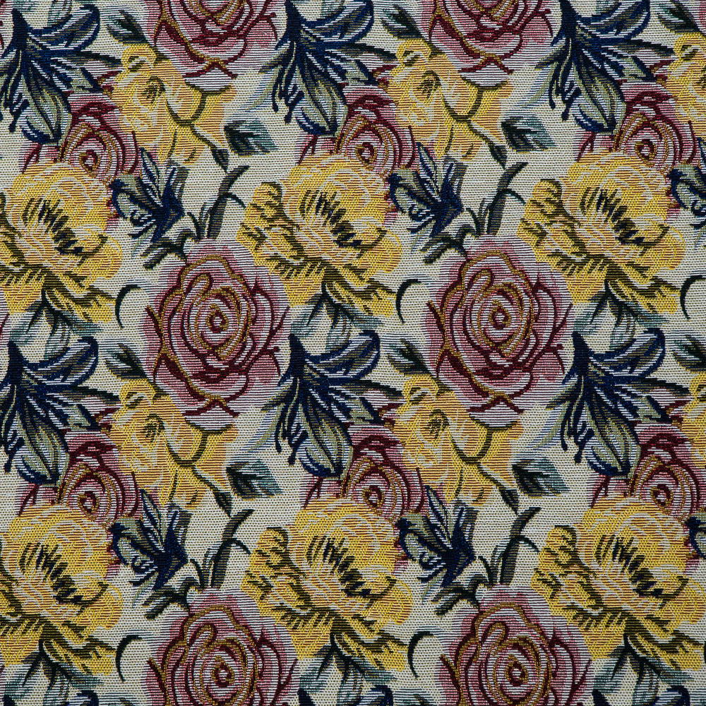 Multicolor Floral Design Cotton Blend Jacquard (SKU: JDD-444)