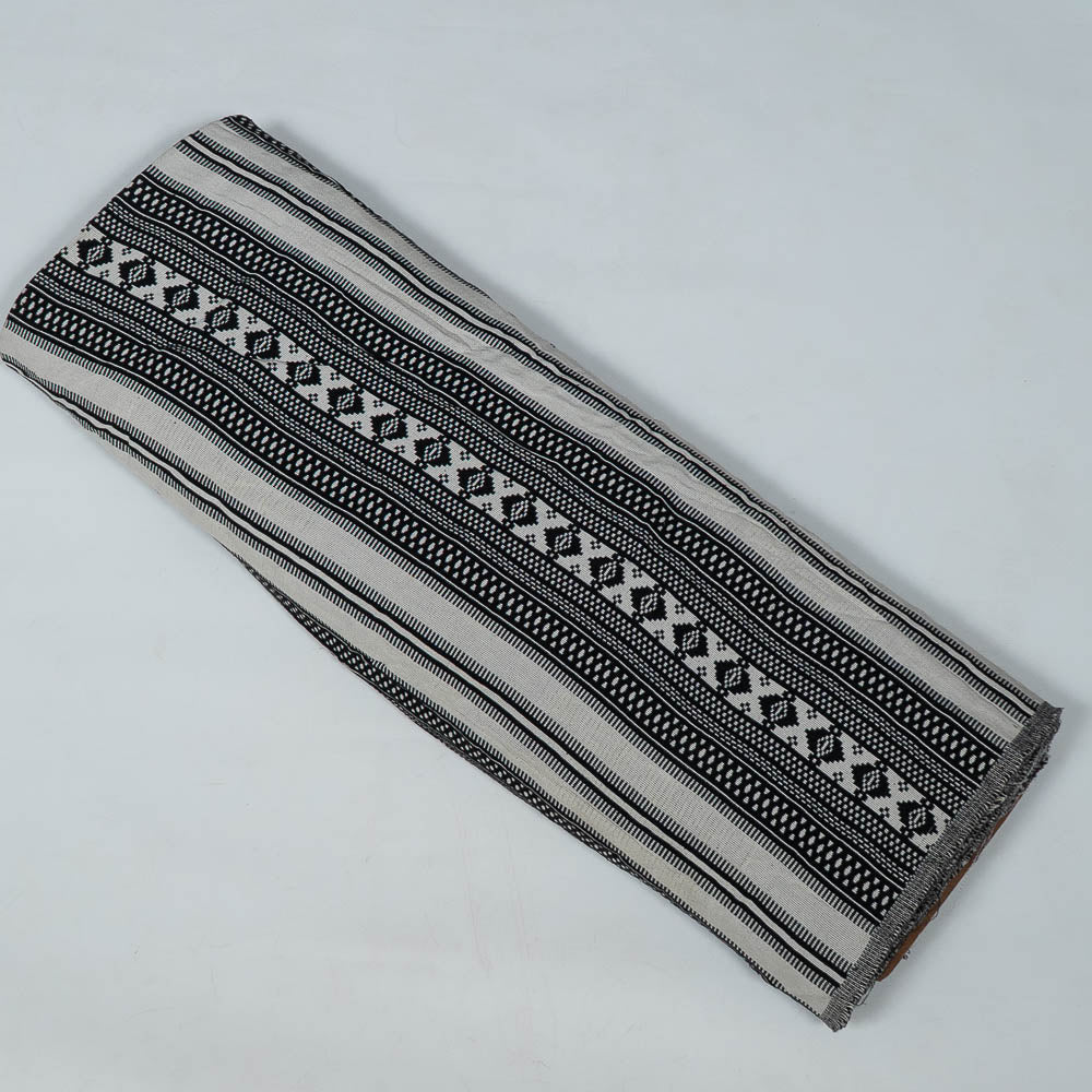 Black & White Geometric Cotton Jacquard ( SKU: JDD-470)
