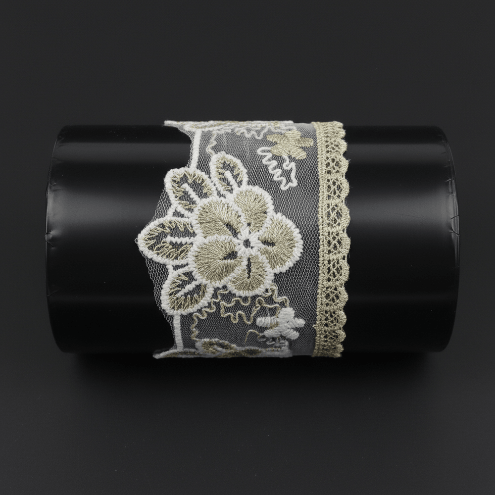 Golden Zari lace (Width : 3 Inch & Sku-Z-10)