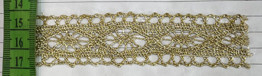Golden Zari lace (Sku-Z-12)