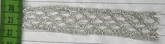 Silver Zari lace (Sku-Z-13)
