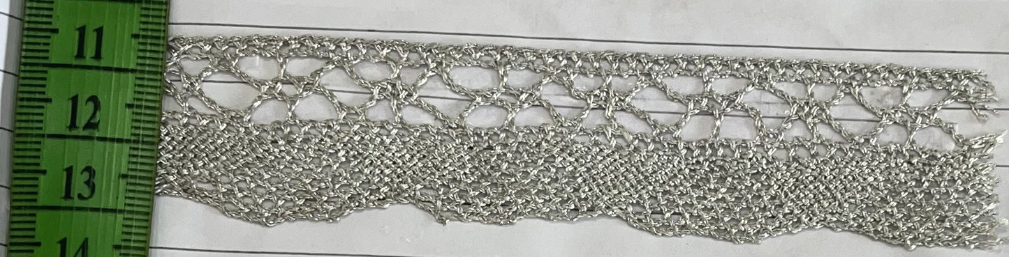 Silver Zari lace (Sku-Z-28)