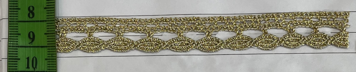 Golden Zari lace (Sku-Z-33)