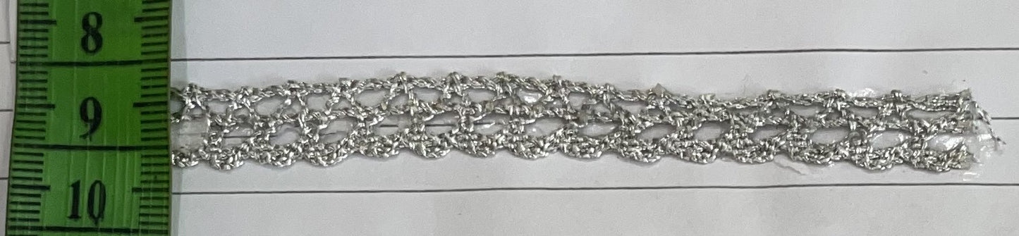 Silver Zari Lace (Sku-Z-42)