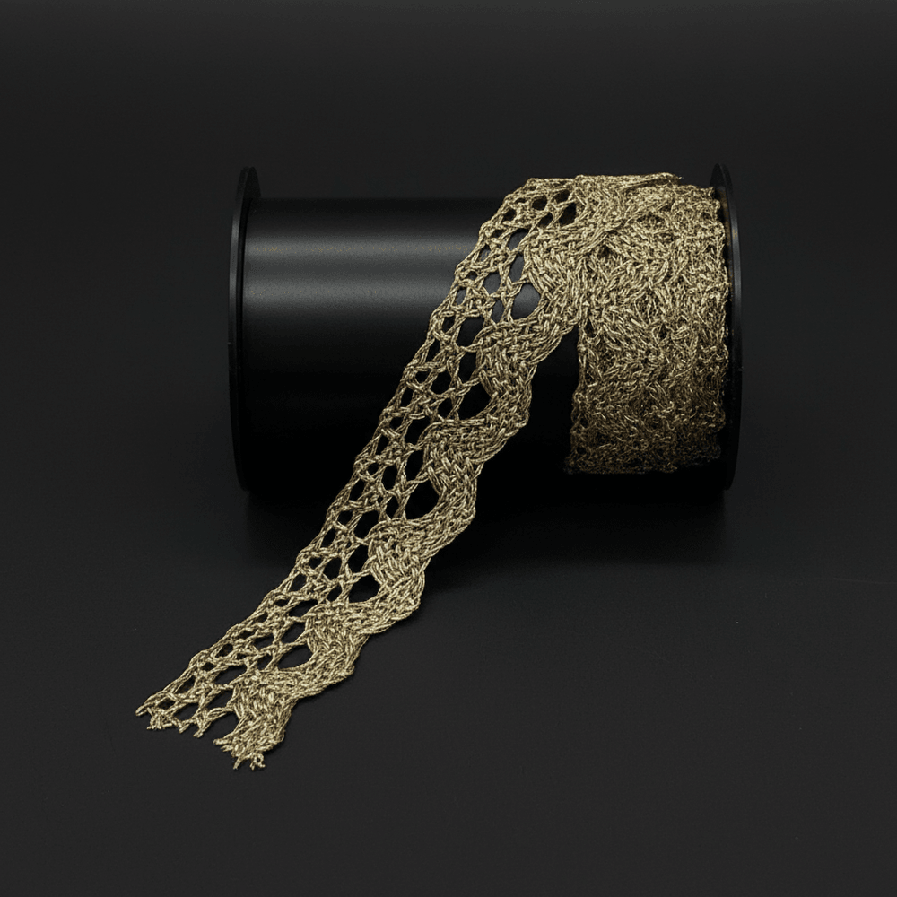 Golden Zari Lace (Width : 0.5 Inch & Sku-Z-46)