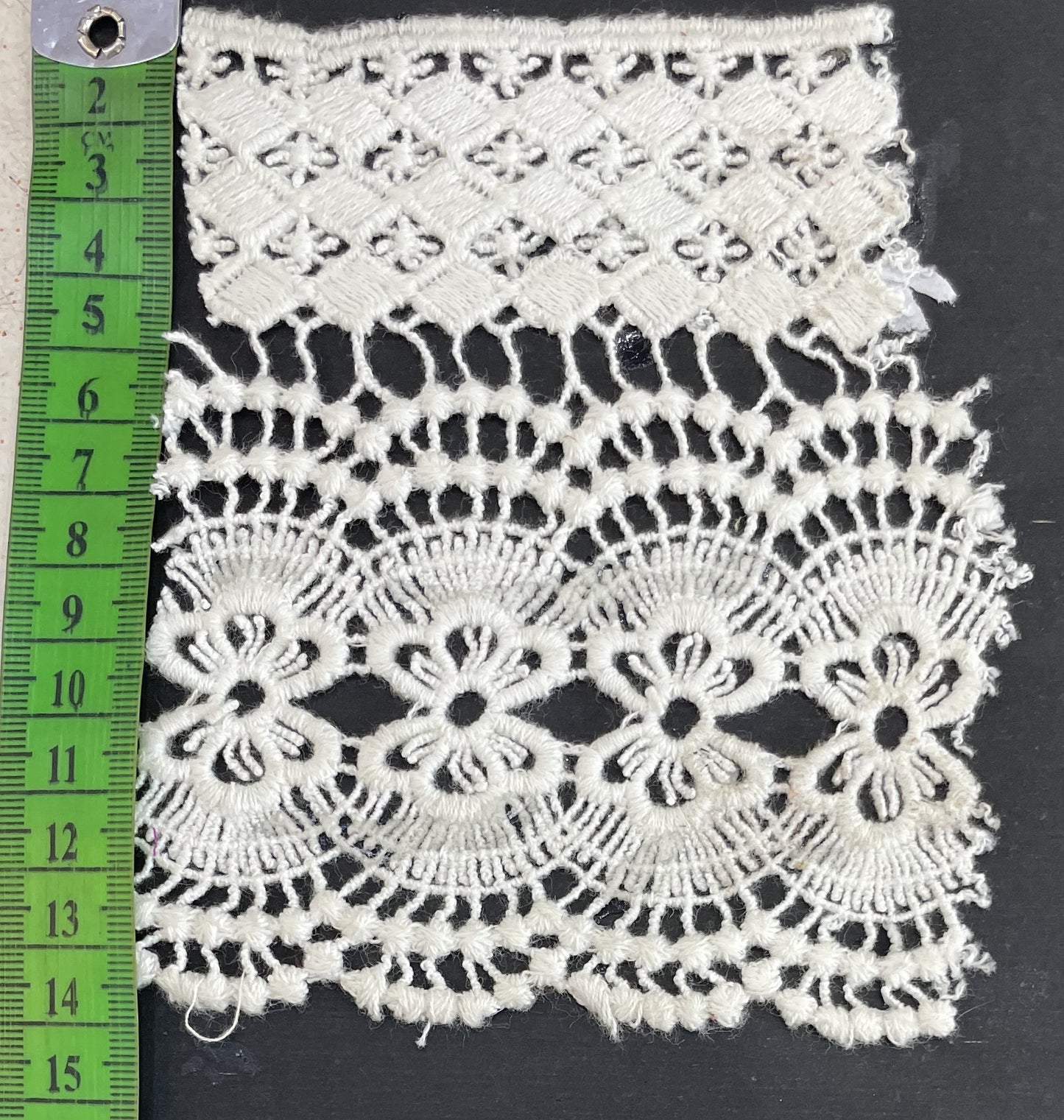 White Cotton Dyeable Chemical lace (Sku: Ch-147)