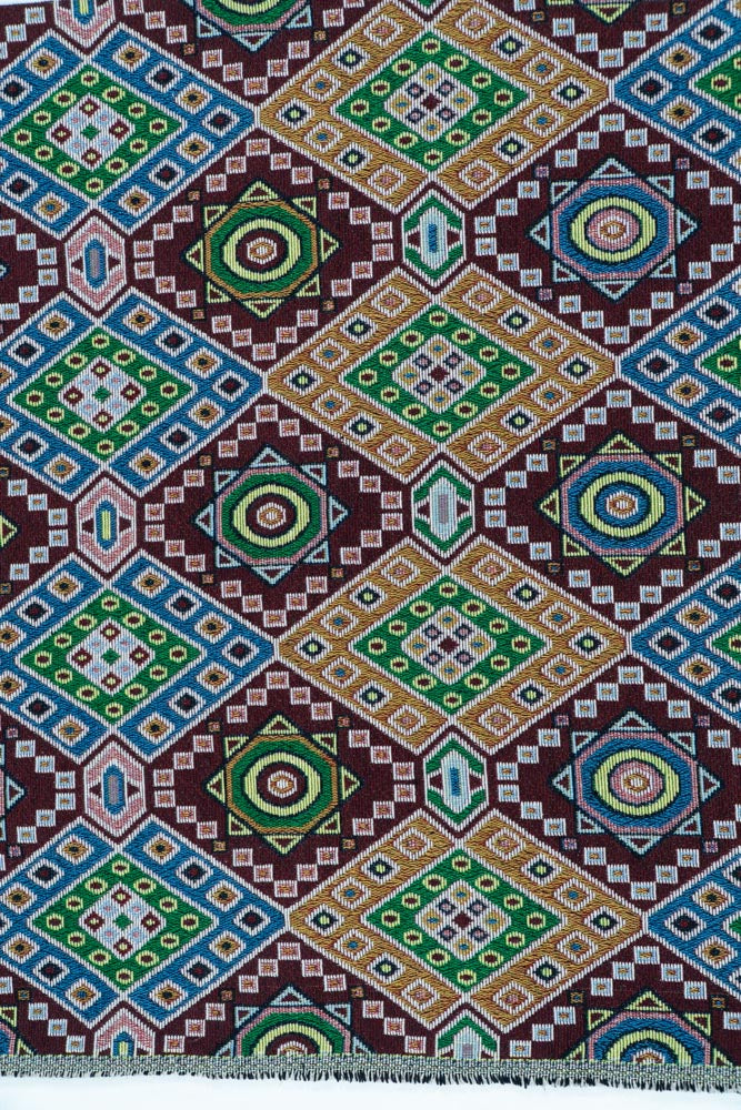 Multi Cotton Jacquard Fabric (Sku: JD-2)