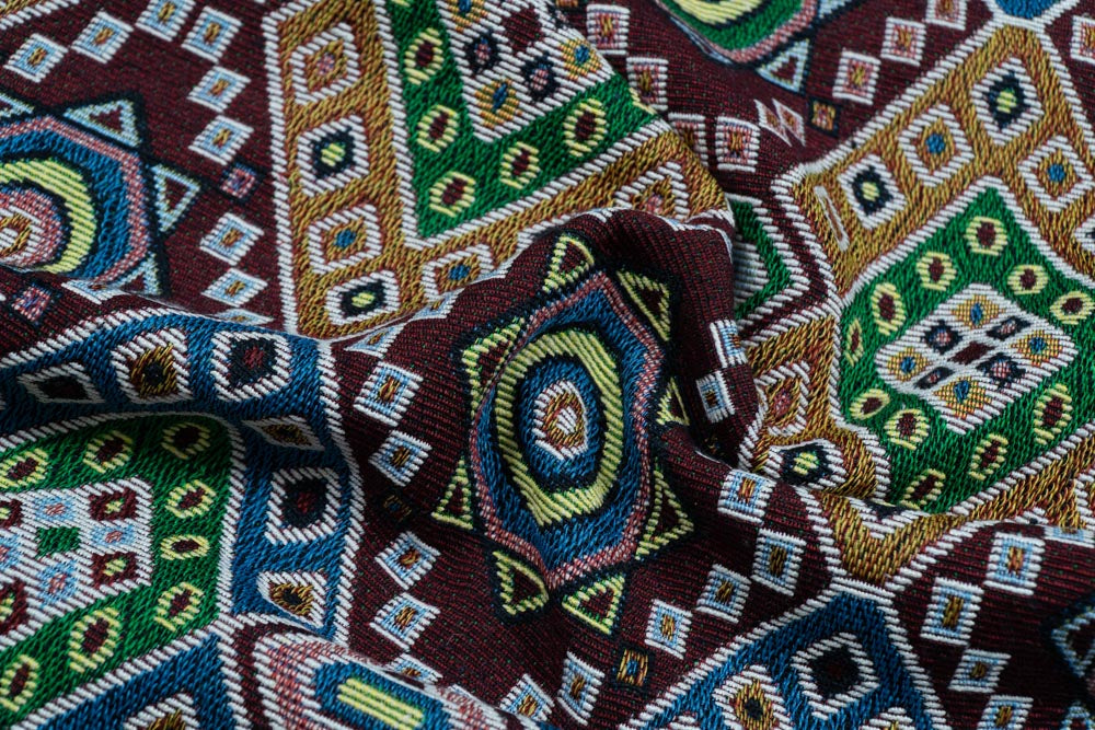 Multi Cotton Jacquard Fabric (Sku: JD-2)