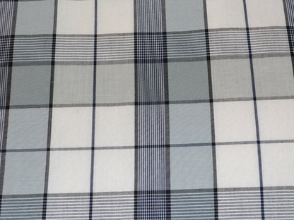 Grey Cotton Check For Shirting