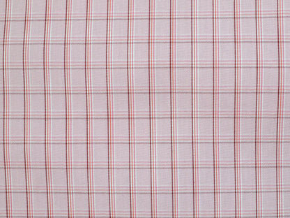 Pink and White Cotton Checks Fabric