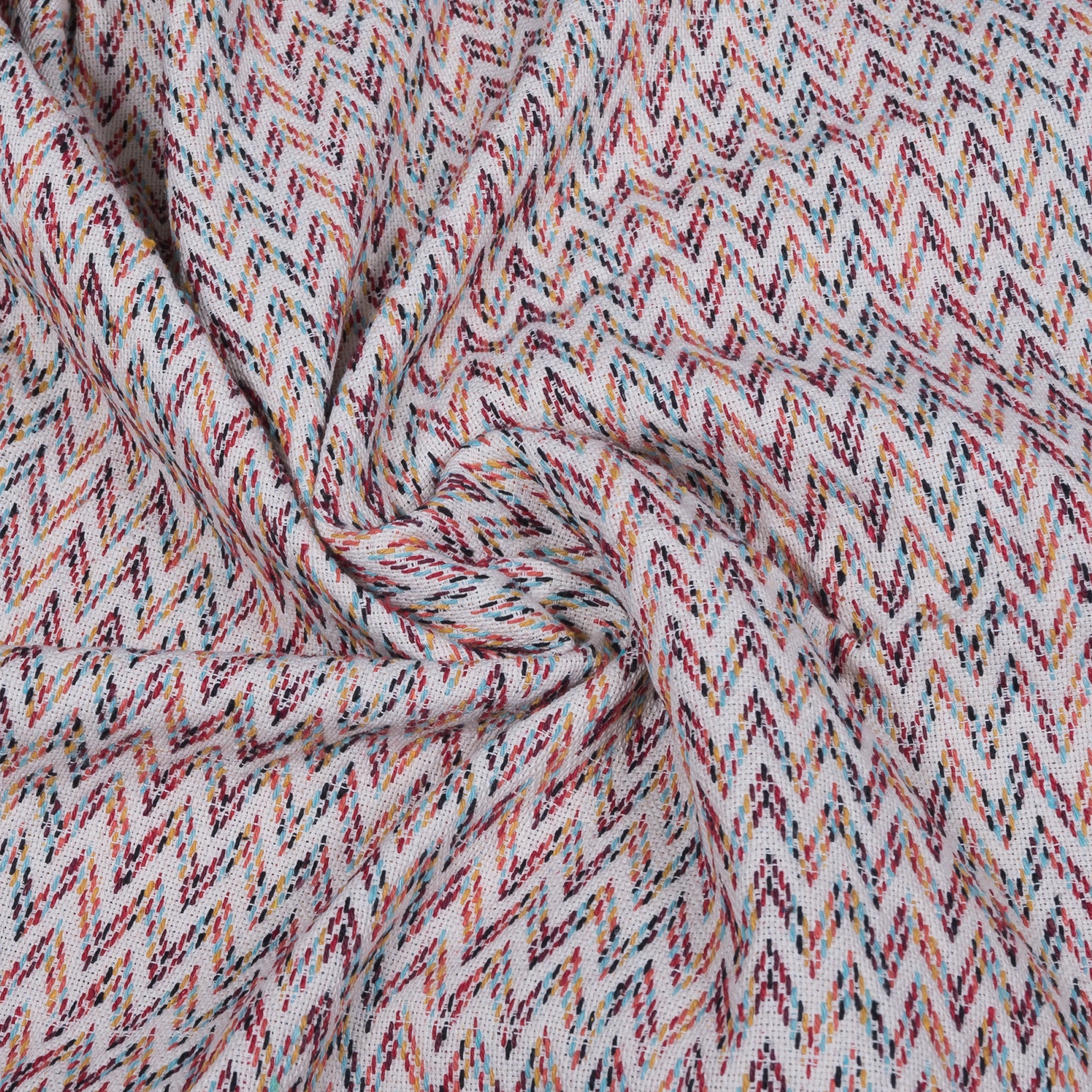 Multi Color Cotton Blend Jacquard (Sku: JDD-337)