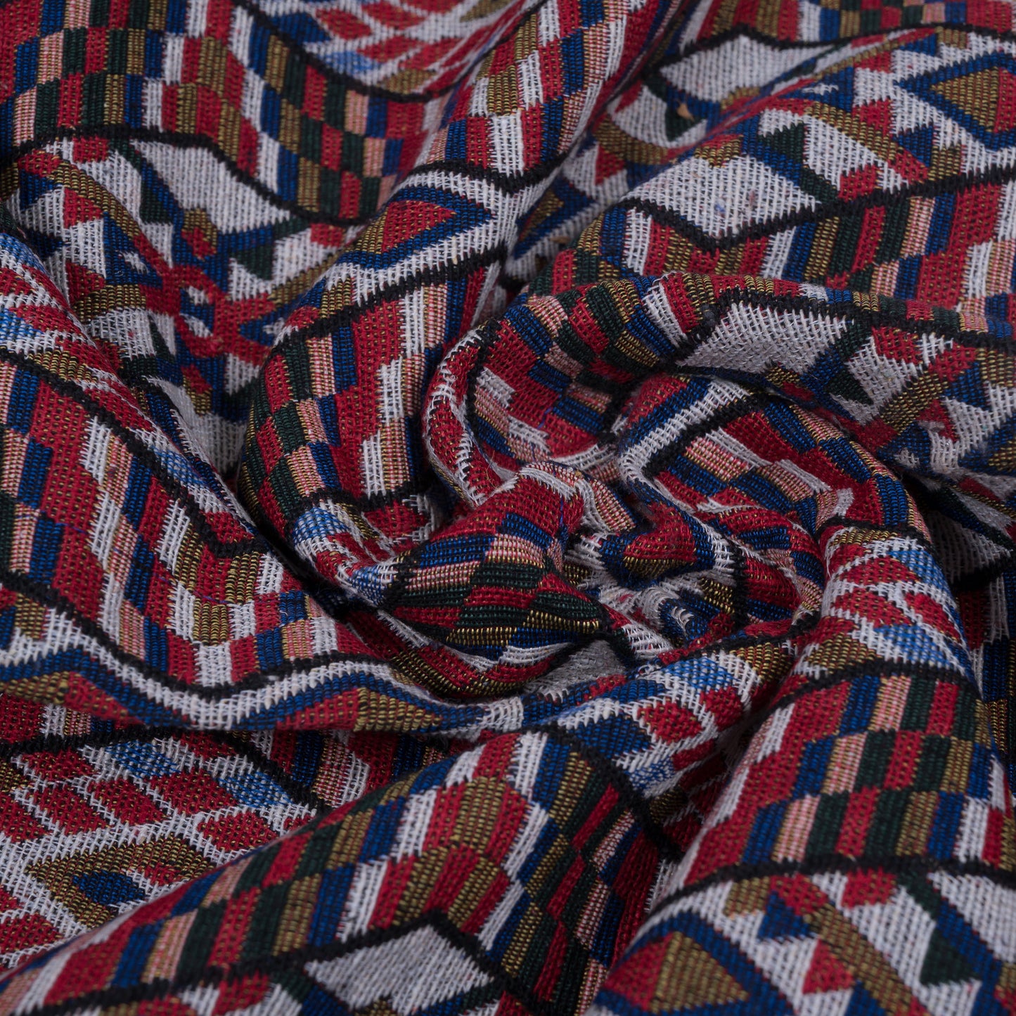 Multicolor Cotton Blend Jacquard (Sku: JDD-304)