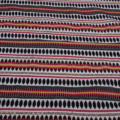 Red, Black, & Brown Capsule Cotton Blend Jacquard | SKU: J-469