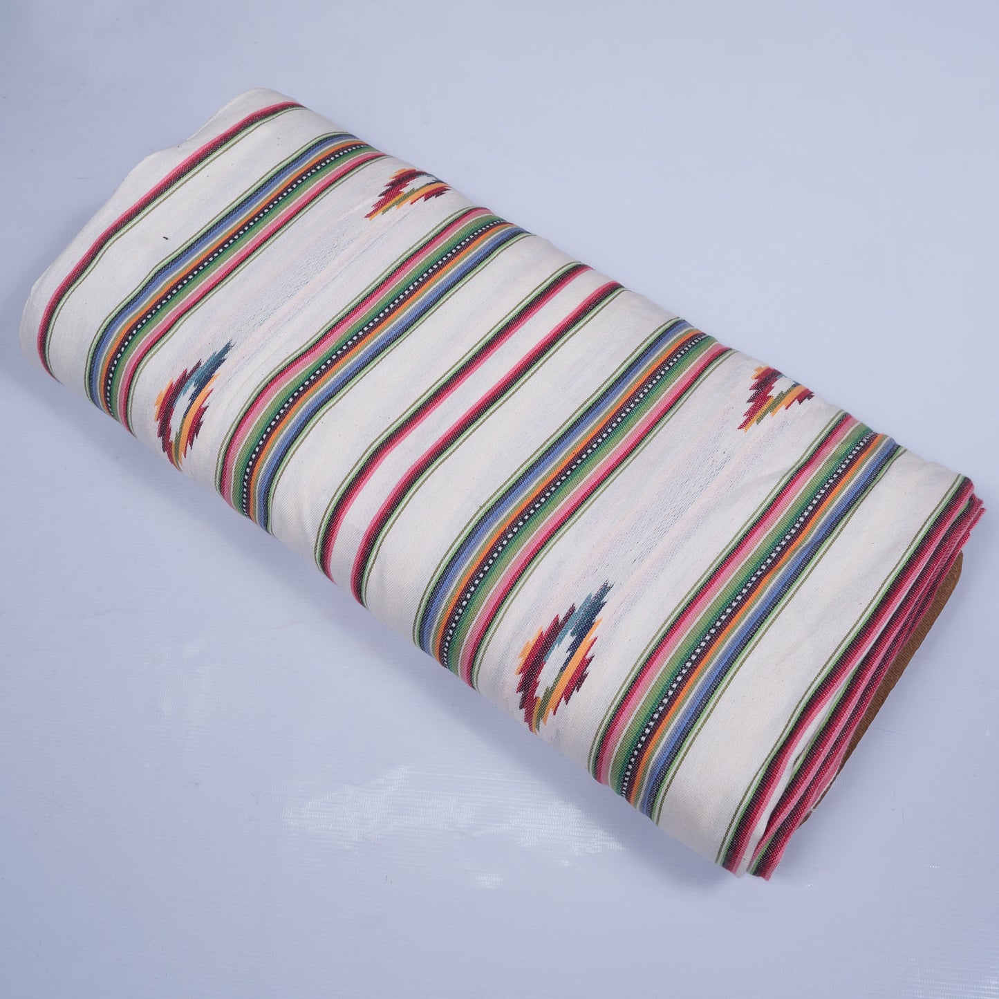 Cream Geometric Cotton Jacquard (Sku- J-477)