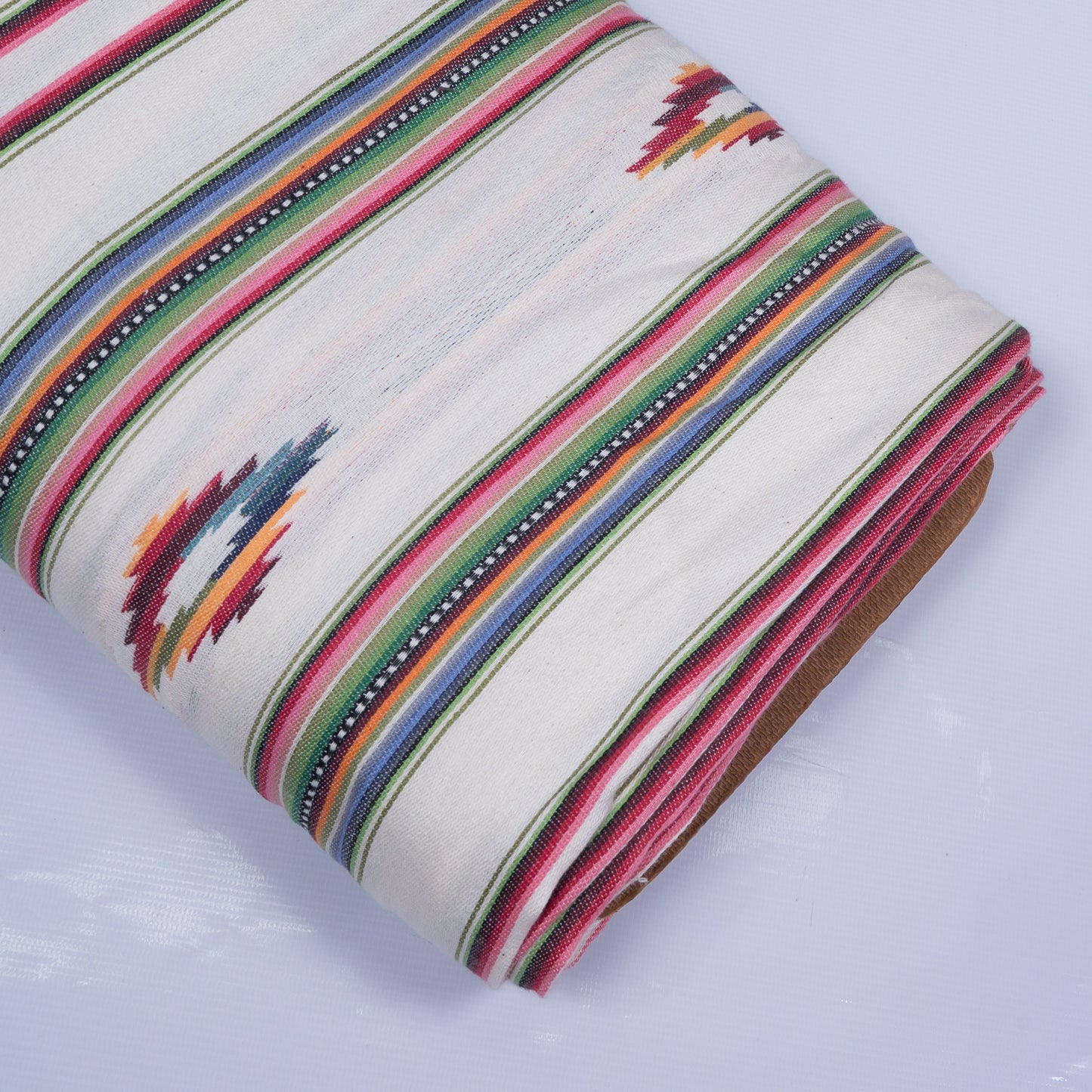 Cream Geometric Cotton Jacquard (Sku- J-477)