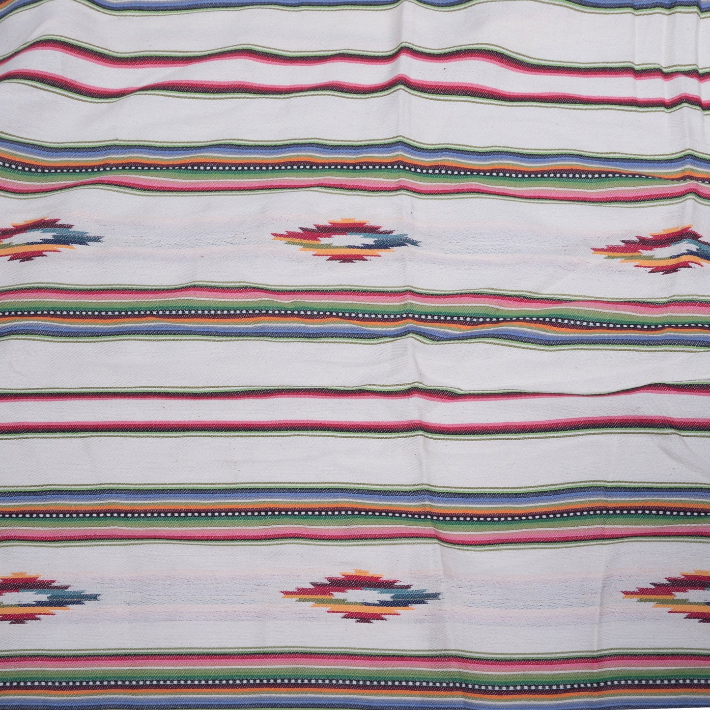 Cream Geometric Cotton Jacquard (Sku- J-477)