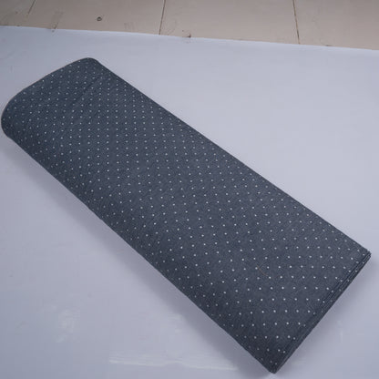 Grey Color Screen Print Small Polka Dot Chamray Fabric